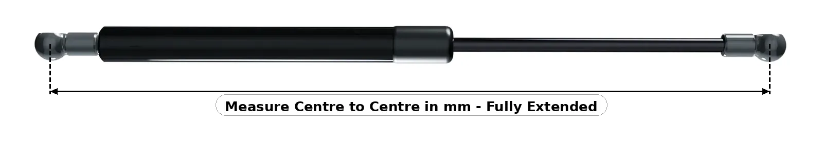 Measure centre to centre fully extended